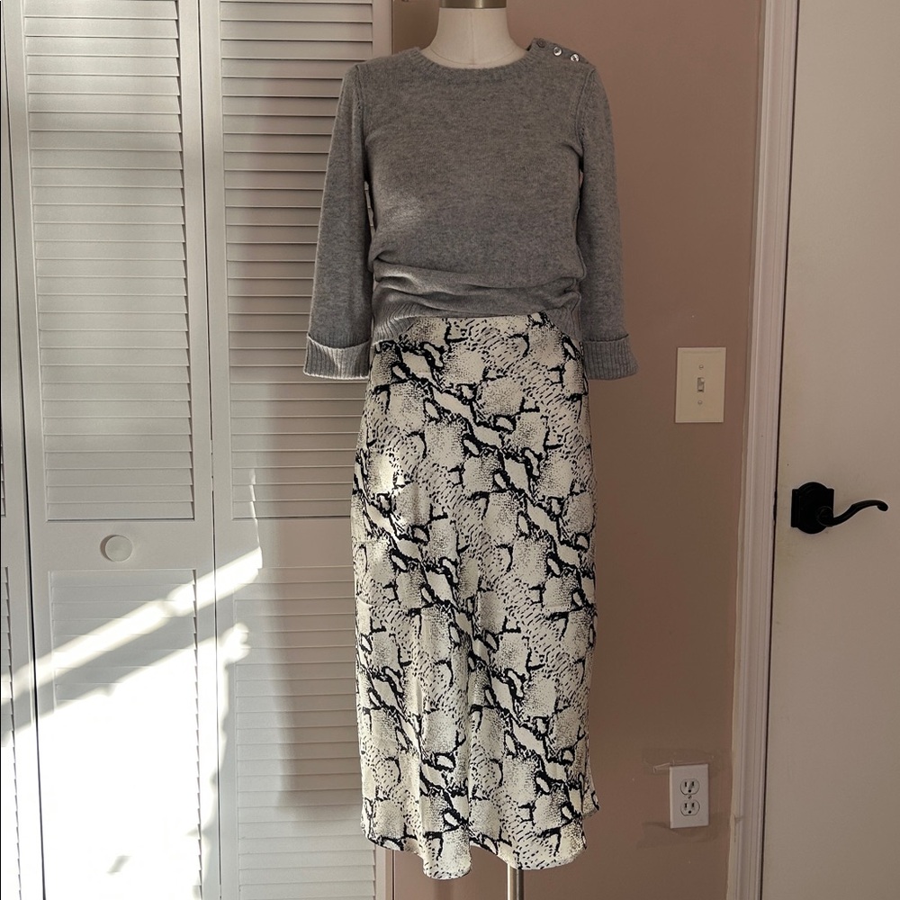 Dance & Marvel Satin Maxi/ Long Skirt Python Prin… - image 1